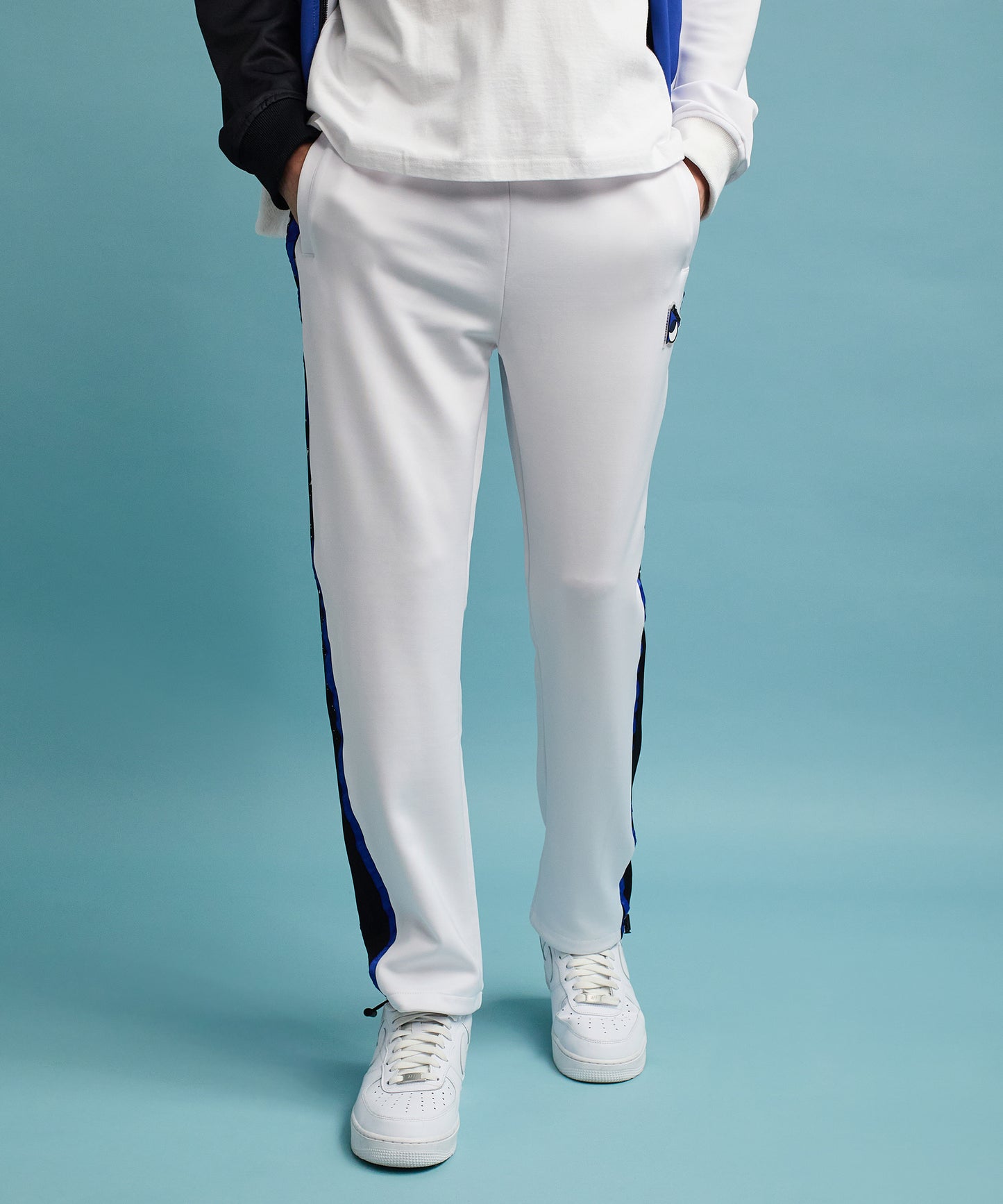 Roddick Track Pants - White And Royal