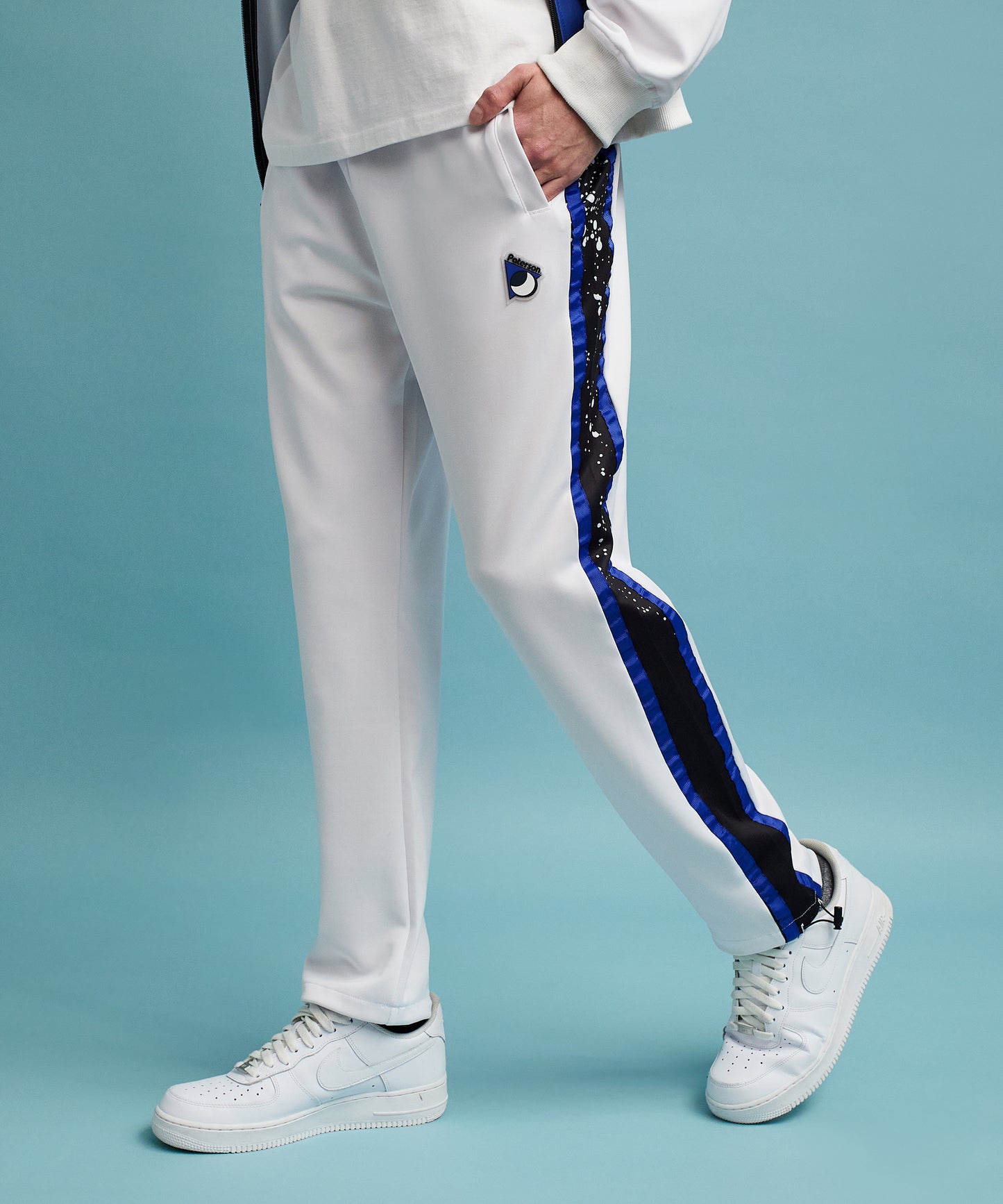 Roddick Track Pants - White And Royal