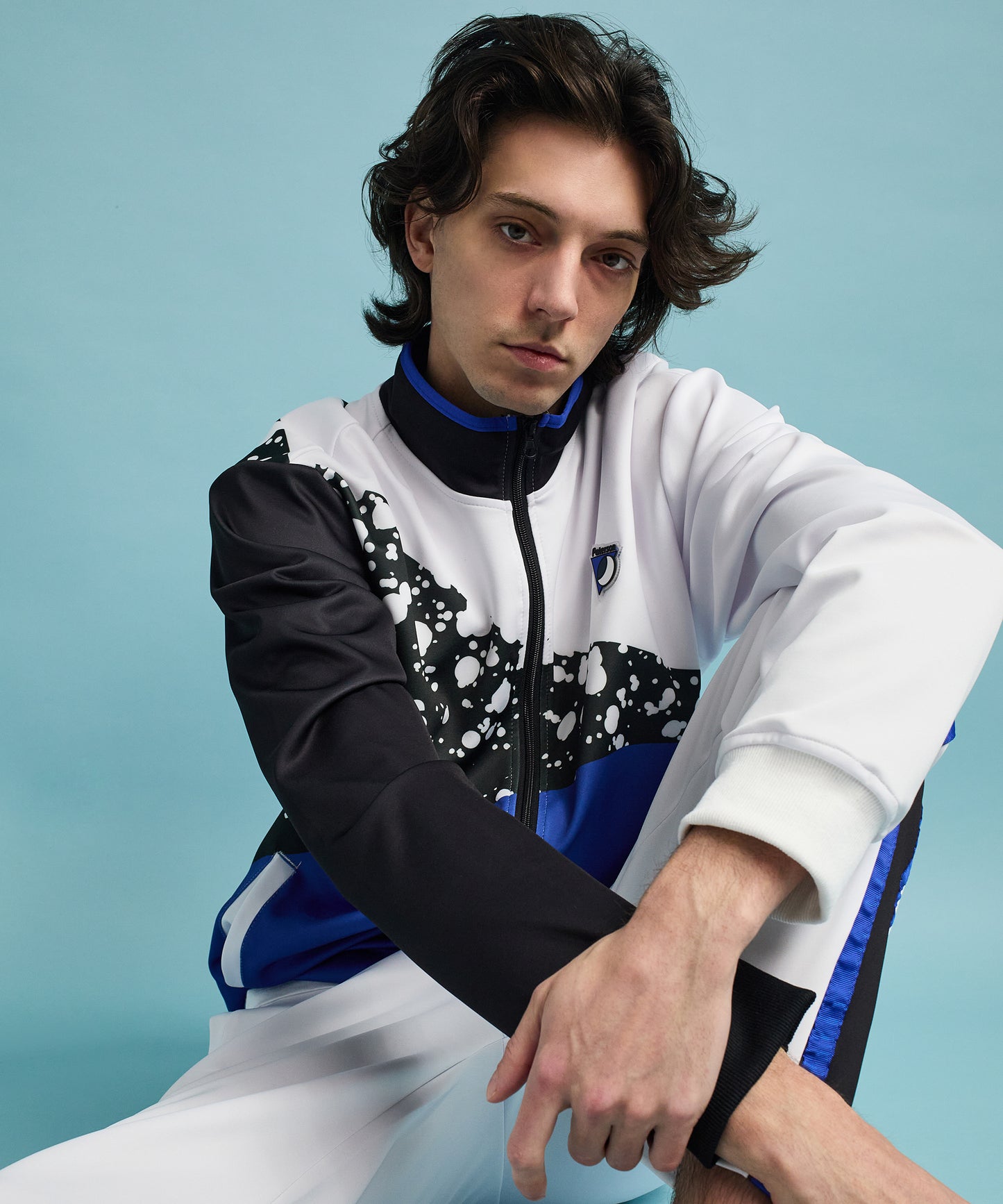 Roddick Track Jacket - White And Royal