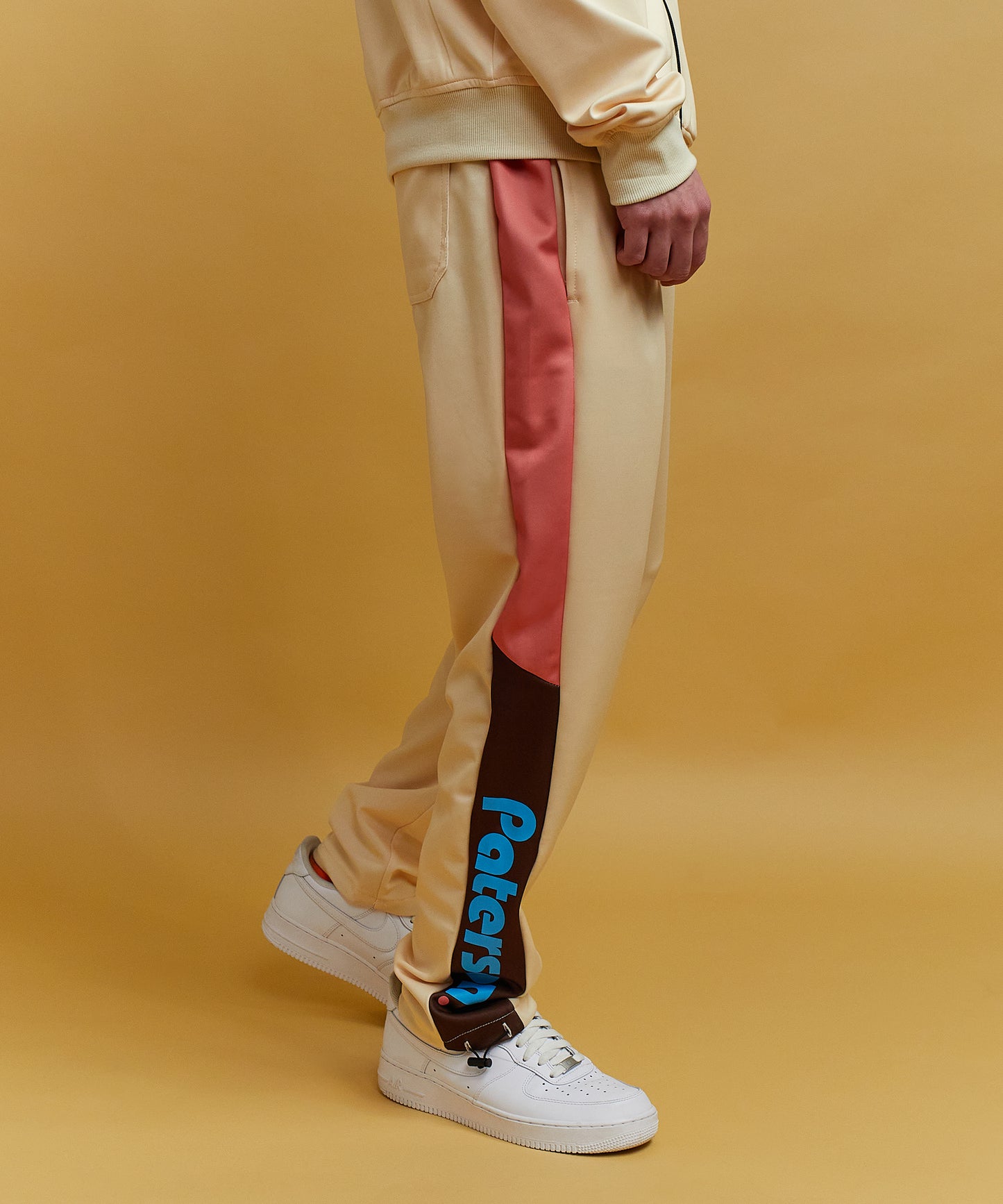 Diamond Court Track Pants - Beige