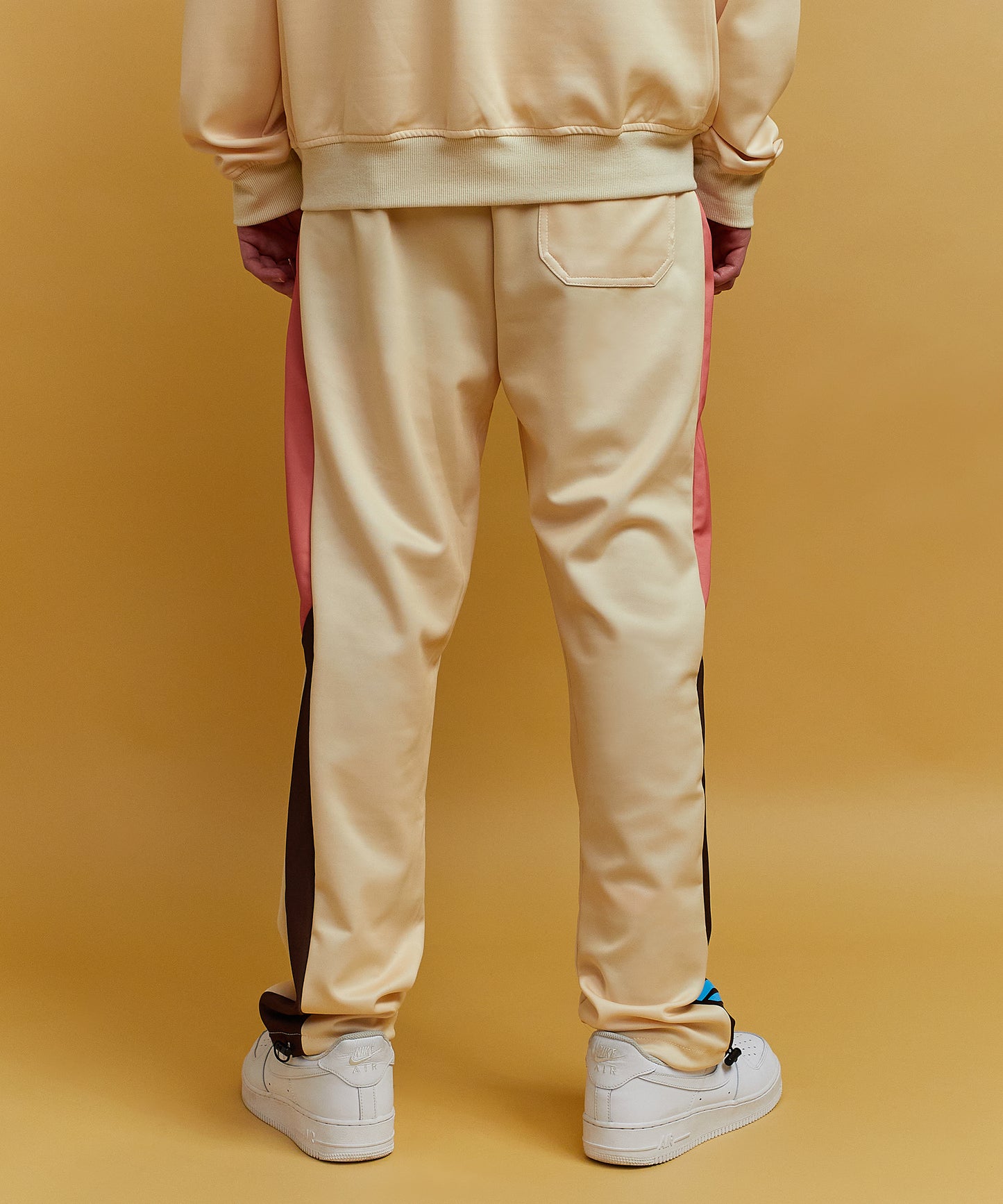 Diamond Court Track Pants - Beige