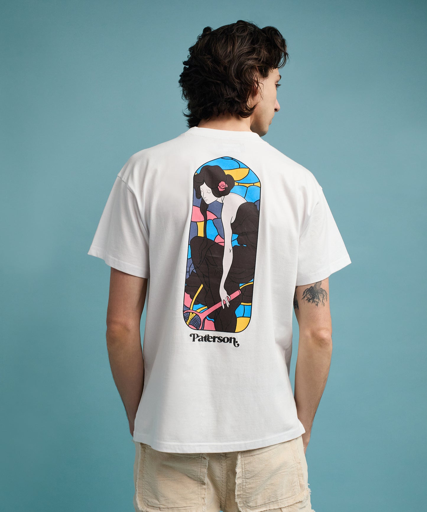 Stained Glass Short Sleeve Tee - White