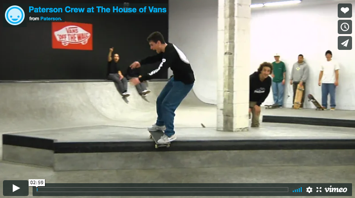 Paterson Crew at  The House of Vans