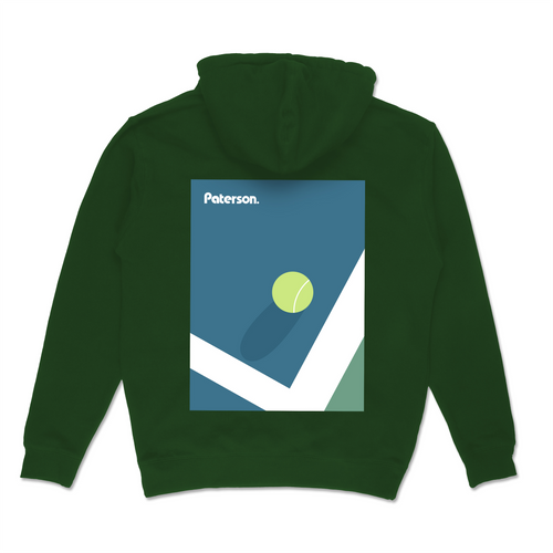 Court Cropped & Chopped Hoodie (Green) from Paterson - Back