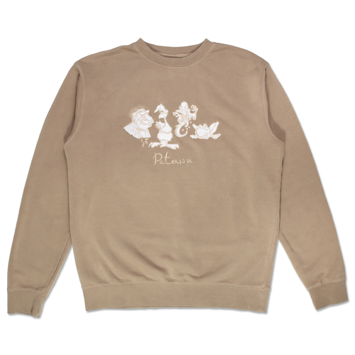 Enchanted Beasts Crewneck (Sand) from Paterson - Front