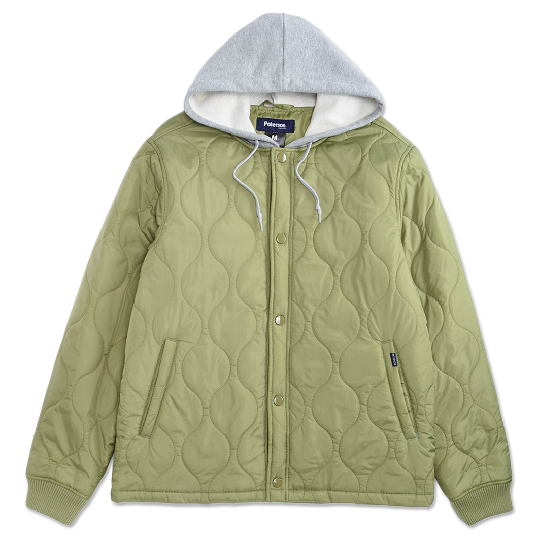 Quilted Hooded Liner Jacket (Olive) from Paterson - Front