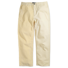 Valley Road Wide Leg Corduroy Blocked Pant (Cream) from Paterson - Front